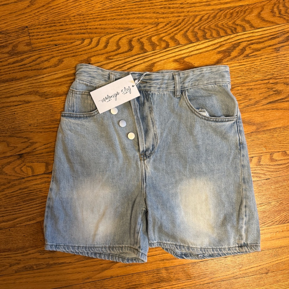 Light Blue Denim Shorts